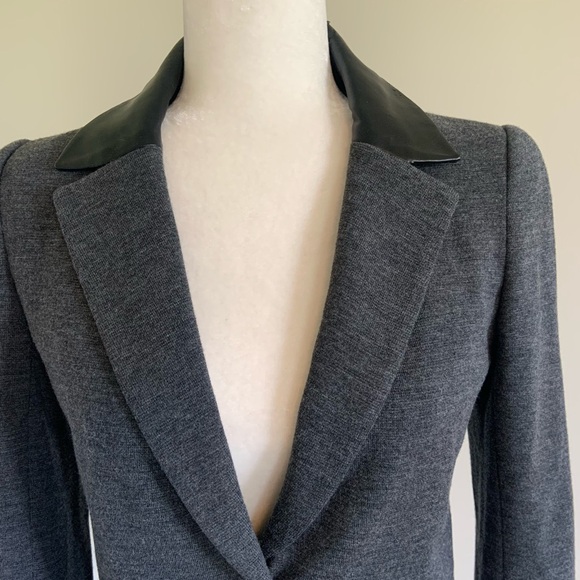 Tory Burch Gray and Black Blazer Small - Picture 3 of 8